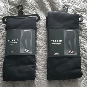 Torrid size 1 Black leggings